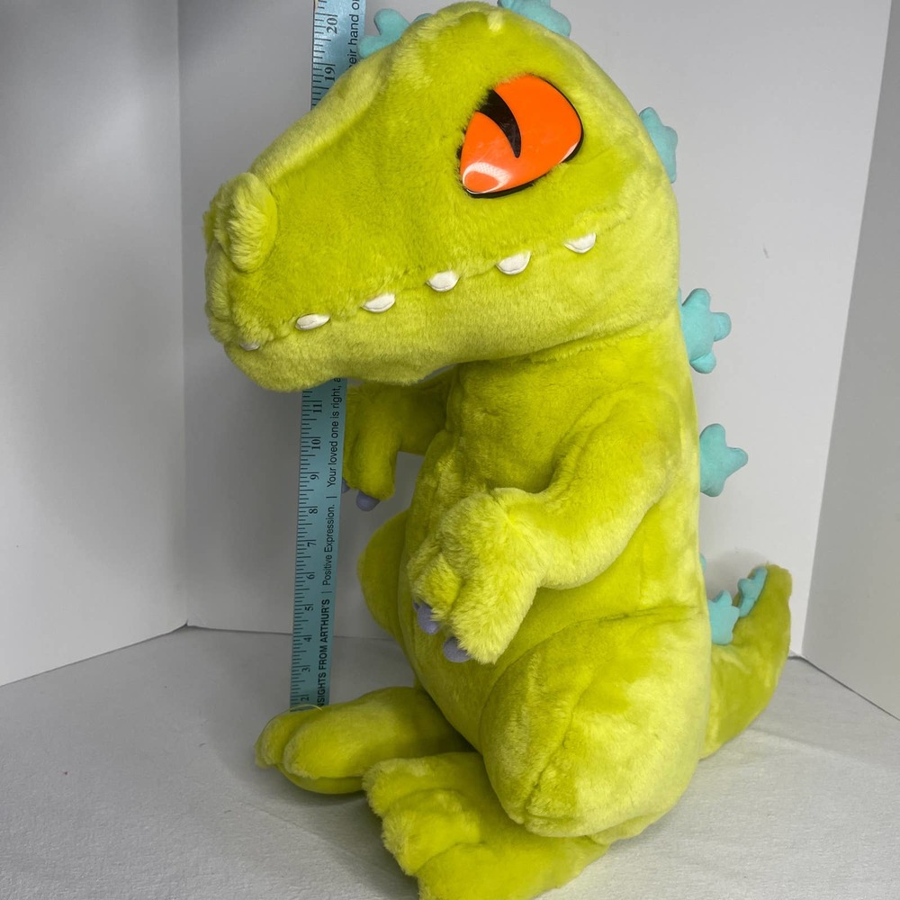 Vtg Nickelodeon Rugrats Reptar Dinosaur Green Blue Plush Stuffed 1998 22"